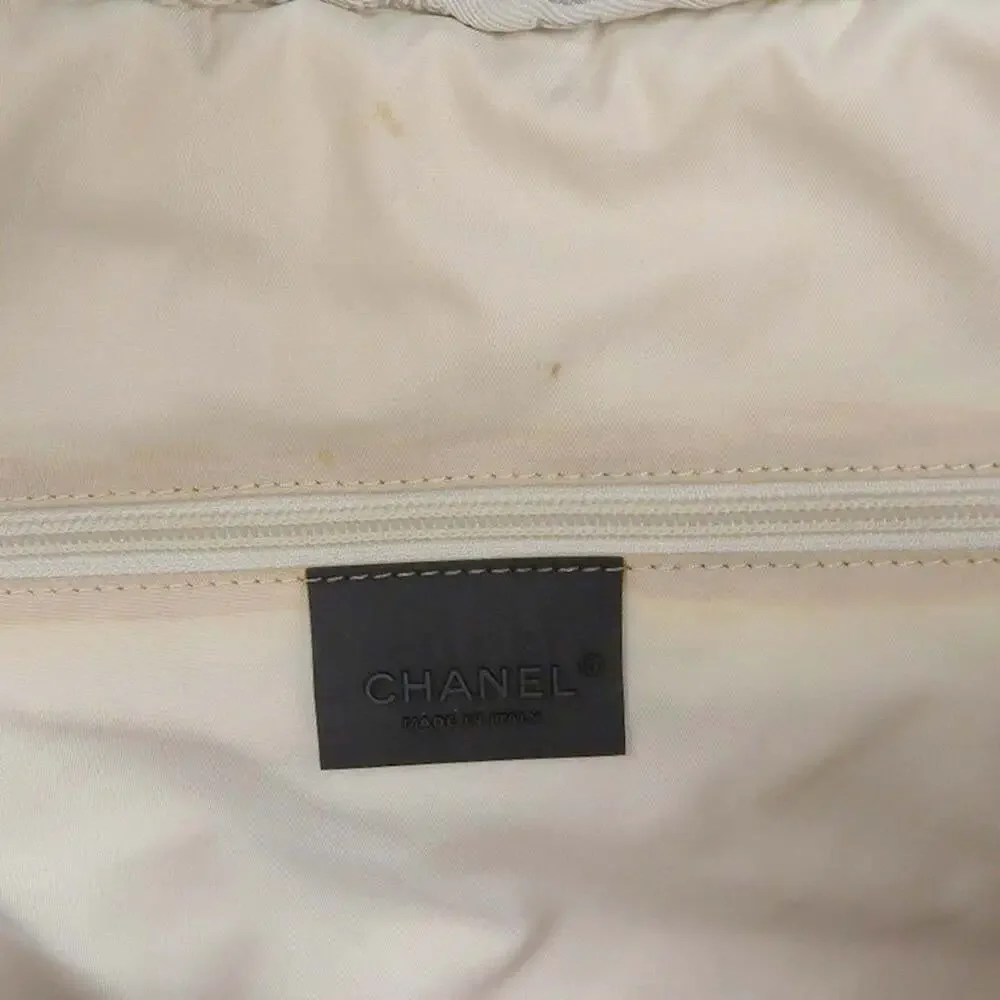 CHANEL Black Logo Boston Bag